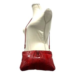 Red Snakeskin Bag